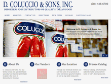 Tablet Screenshot of dcoluccioandsons.com
